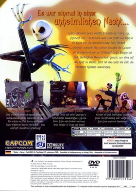 Tim Burton's The Nightmare Before Christmas - Boogie no Gyakushuu (Japan) box cover back